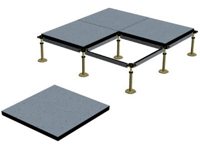 Doppelb&ouml;den Calciumsulfat, St&uuml;tzen/Rasterst&auml;be